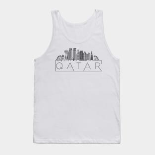 Qatar Minimal Skyline Tank Top